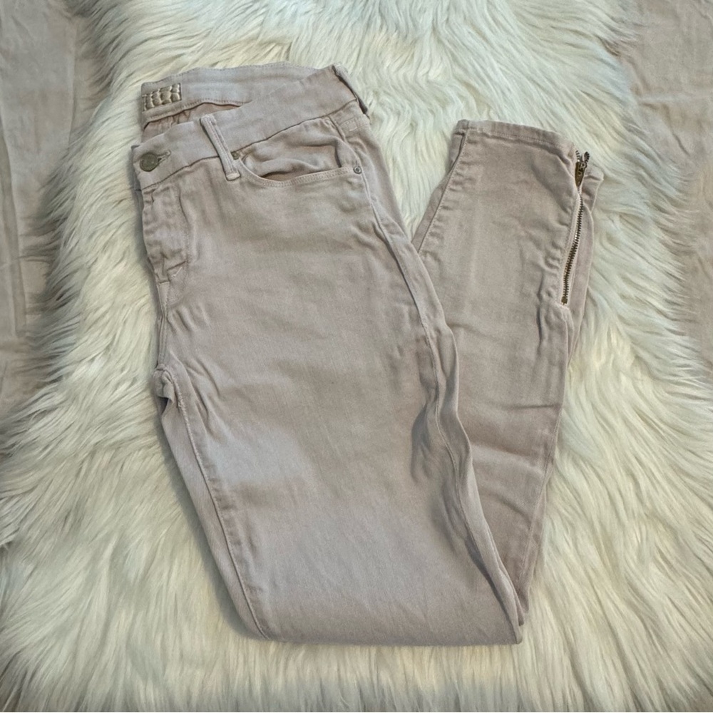 MOTHER The Looker Ankle Zip Pop! In “Paste” | 29